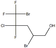 2,5-DIBROMO-4-CHLORO-4,5,5-TRIFLUOROPENTAN-1-OL Structure