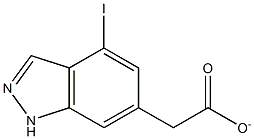 4-IODOINDAZOLE-6-METHYL CARBOXYLATE,,结构式