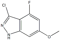 4-FLUORO-6-METHOXY-3-CHLOROINDAZOLE Struktur