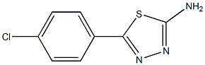 5-(4-CHLOROPHENYL)-1,3,4-THIADIAZOLE-2-YL-AMINE Structure