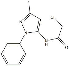 5-(CHLOROACETAMIDO)-3-METHYL-1-PHENYLPYRAZOLE,,结构式