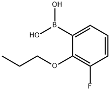 3-Fluoro-2-propoxy-benzoic acid
 Struktur