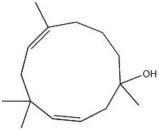 (3E,7Z)-1,5,5,8-tetramethylcycloundeca-3,7-dien-1-ol Struktur