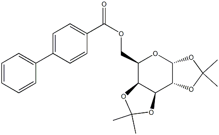 1,2:3,4-DI-O-ISOPROPYLIDENE-6-O-(4-PHENYLBENZOYL)-A-D-GALACTOPYRANOSE Structure