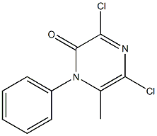 3,5-DICHLORO-6-METHYL-1-PHENYLPYRAZIN-2(1H)-ONE Structure