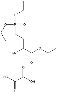 (D,L)-(+,-)-2-Amino-4-(diethylphosphono)butanoic acid, ethyl ester, oxalate, tech.,,结构式