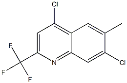 4,7-Dichloro-6-Methyl-2-(Trifluoromethyl)Quinoline Structure