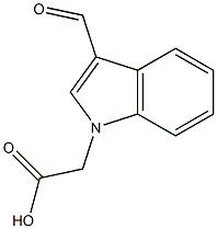 2-(3-Formyl-1H-indol-1-yl)acetic acid Structure