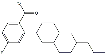 6-PROPYL-DECAHYDRONAPHTHALEN-2-YL4-FLUOROBENZOATE 结构式