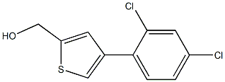 (4-(2,4-dichlorophenyl)thiophen-2-yl)methanol 结构式