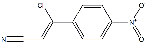 (Z)-3-chloro-3-(4-nitrophenyl)acrylonitrile 结构式