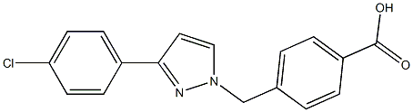 4-((3-(4-chlorophenyl)-1H-pyrazol-1-yl)methyl)benzoic acid