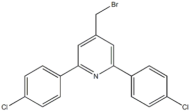 4-(bromomethyl)-2,6-bis(4-chlorophenyl)pyridine Structure