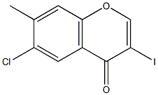 6-chloro-3-iodo-7-methyl-4H-chromen-4-one Structure