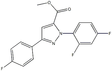 methyl 1-(2,4-difluorophenyl)-3-(4-fluorophenyl)-1H-pyrazole-5-carboxylate