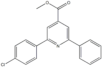 methyl 2-(4-chlorophenyl)-6-phenylpyridine-4-carboxylate 结构式