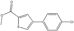 methyl 4-(4-chlorophenyl)thiophene-2-carboxylate Structure