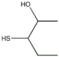 3-Mercapto-2-pentanol Structure