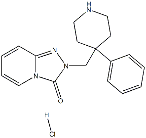 2-((4-phenylpiperidin-4-yl)methyl)-[1,2,4]triazolo[4,3-a]pyridin-3(2H)-one hydrochloride,,结构式