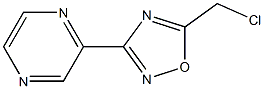 5-(Chloromethyl)-3-(pyrazin-2-yl)-1,2,4-oxadiazole 化学構造式