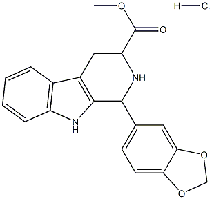 (6R,12R)-METHYL-1,2,3,4-TETRAHYDRO-1-(3,4-METHYLENEDIOXY PHENYL)-9H-PYRIDO-(3,4-B)-INDOLE-3-CARBOXYLATE HYDROCHLORIDE