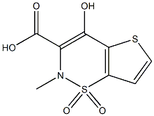 4-HYDROXY-2-METHYL-2H-THIENO[2,3-E]-THIAZINE-3-CARBOXYLIC ACID-1,1-DIOXIDE Structure