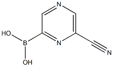 6-CYANOPYRAZINE-2-BORONIC ACID 化学構造式