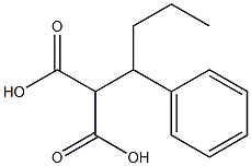 (1-PHENYLBUTYL)MALONIC ACID Structure