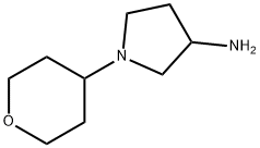 1-(TETRAHYDRO-2H-PYRAN-4-YL)PYRROLIDIN-3-AMINE, 1153383-37-9, 结构式