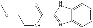 1H-BENZOIMIDAZOLE-2-CARBOXYLIC ACID (2-METHOXY-ETHYL)-AMIDE,,结构式