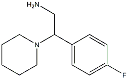 2-(4-FLUOROPHENYL)-2-PIPERIDIN-1-YLETHANAMINE,,结构式