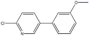 2-CHLORO-5-(3-METHOXYPHENYL)PYRIDINE Struktur