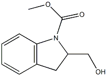2-HYDROXYMETHYL-2,3-DIHYDRO-INDOLE-1-CARBOXYLIC ACID METHYL ESTER Struktur