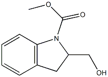 2-HYDROXYMETHYL-2,3-DIHYDRO-INDOLE-1-CARBOXYLIC ACID METHYL ESTER Structure