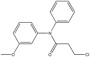 3-CHLORO-N-(3-METHOXYPHENYL)-N-PHENYLPROPANAMIDE Structure