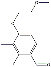 4-(2-METHOXYETHOXY)-2,3-DIMETHYLBENZALDEHYDE Struktur