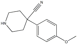 4-(4-METHOXYPHENYL)PIPERIDINE-4-CARBONITRILE Struktur