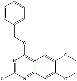 4-(BENZYLOXY)-2-CHLORO-6,7-DIMETHOXYQUINAZOLINE Struktur