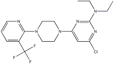 4-CHLORO-N,N-DIETHYL-6-{4-[3-(TRIFLUOROMETHYL)PYRIDIN-2-YL]PIPERAZIN-1-YL}PYRIMIDIN-2-AMINE