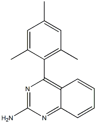 4-MESITYLQUINAZOLIN-2-AMINE 结构式
