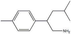 4-METHYL-2-(4-METHYLPHENYL)PENTAN-1-AMINE 结构式