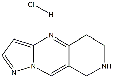 5,6,7,8-TETRAHYDROPYRAZOLO[1,5-A]PYRIDO[4,3-D]PYRIMIDINE HYDROCHLORIDE 结构式