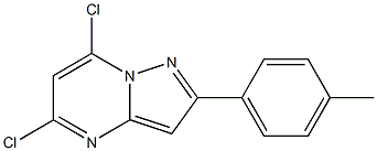 5,7-DICHLORO-2-(4-METHYLPHENYL)PYRAZOLO[1,5-A]PYRIMIDINE Struktur