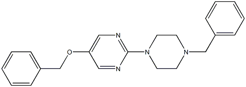 5-BENZYLOXY-2-(4-BENZYL-PIPERAZIN-1-YL)-PYRIMIDINE Struktur
