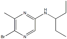 5-BROMO-N-(1-ETHYLPROPYL)-6-METHYLPYRAZIN-2-AMINE Structure