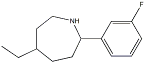 5-ETHYL-2-(3-FLUOROPHENYL)AZEPANE 化学構造式