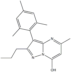  5-METHYL-2-PROPYL-3-(2,4,6-TRIMETHYL-PHENYL)-PYRAZOLO[1,5-A]PYRIMIDIN-7-OL