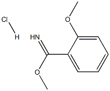 METHYL 2-METHOXYBENZENECARBOXIMIDOATE HYDROCHLORIDE 结构式