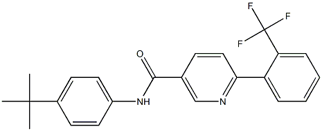 N-(4-TERT-BUTYLPHENYL)-6-[2-(TRIFLUOROMETHYL)PHENYL]NICOTINAMIDE