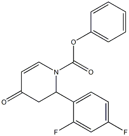 PHENYL 2-(2,4-DIFLUOROPHENYL)-4-OXO-3,4-DIHYDROPYRIDINE-1(2H)-CARBOXYLATE Structure